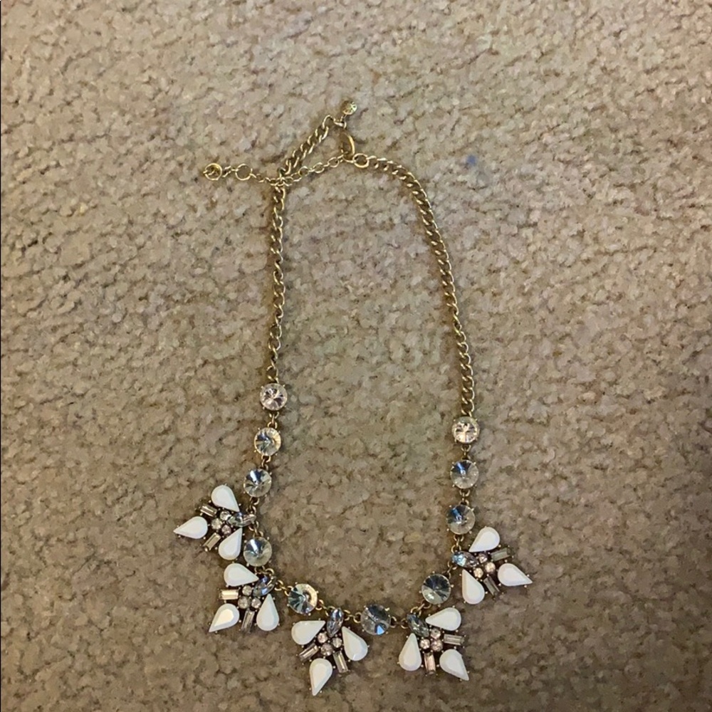 J. Crew white statement necklace